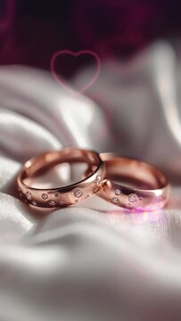 video template for wedding greeting, video for reels wedding notification, video wedding for moblie phone, video wedding rings luxury gold and diamods