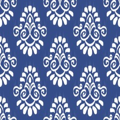 Fototapeta na wymiar Flower Pattern Ethnic Geometric native tribal boho motif aztec textile fabric carpet mandalas African