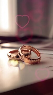 video template for wedding greeting, video for reels wedding notification, video wedding for moblie phone, video wedding rings luxury gold and diamods