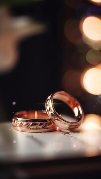 video template for wedding greeting, video for reels wedding notification, video wedding for moblie phone, video wedding rings luxury gold and diamods