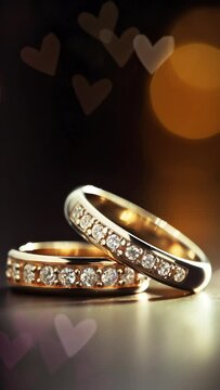 video template for wedding greeting, video for reels wedding notification, video wedding for moblie phone, video wedding rings luxury gold and diamods