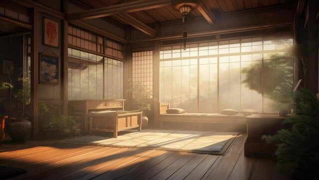 Streamer Background of a Ryokan