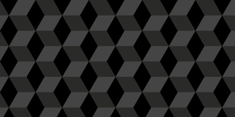 Abstract black and gray style minimal blank cubic. Geometric minimal cube pattern illustration mosaic, square and triangle wallpaper.	
