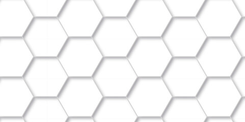 	
Abstract background with hexagon, modern abstract vector polygonal pattern. Futuristic abstract honeycomb technology white background. Luxury white hexagon pattern.