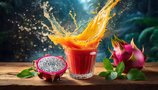 Pitahaya, eksplozja soku