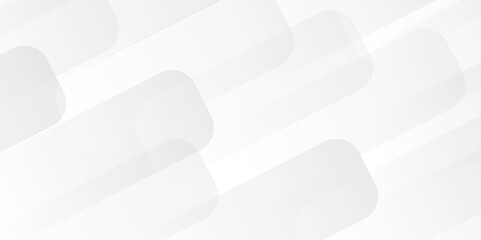 Modern Abstract white background design with layers of textured white transparent material in triangle and squares shapes. White color technology concept geometric line vector background.