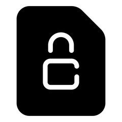 Padlock icon for safety and protection
