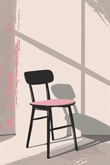 Minimalist Chair Illustration