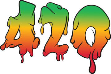 420 graffiti-type letter design
