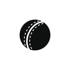 Cricket ball icon isolated on transparent background