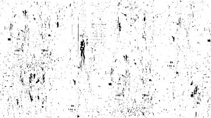 Elegant Pop Art Black and White Distress Grunge Brush Texture. Hand Drawn Old Scratched Seamless Pattern. Dirty Cracked Wall Texture. Abstract textured effect. Vector Illustration.