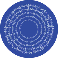 Om mani padme hum mandala vector image. Tibetan calligraphy. Om mani padme hum is one of the most commonly chanted mantras in Buddhism. This mantra means the Jewel in the Lotus.