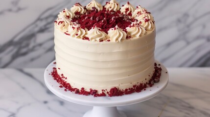 Red Velvet Cream Cheese Dream Cake , Birthday Cake, Sweet item, Anniversarry Cake, Food Photography