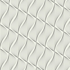 Seamless pattern with zig zag wavy lines
