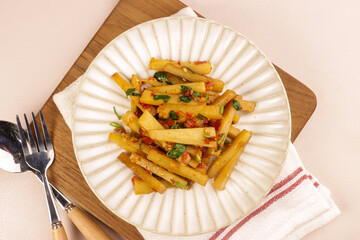 Mang Xao Sa Te is Vietnamese Bamboo Shoot Sa Te