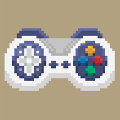Old Pixel Art video game controller,joystick,games,pixelart,vector.