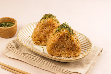 Kimchi Rice Ball or Kimchi Jumeokbap