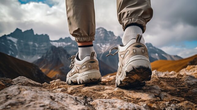 Hiker in the mountains