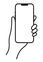 スマホを持つ手13_14 モノクロ