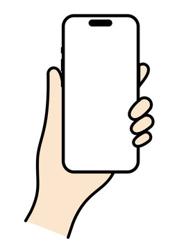 スマホを持つ手15 カラー
