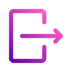 logout gradient icon