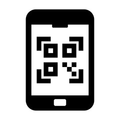 Matrix barcode, qr code, qr code reader icon