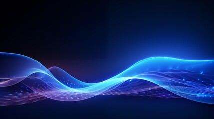 beautiful abstract wave technology background with blue and purple line