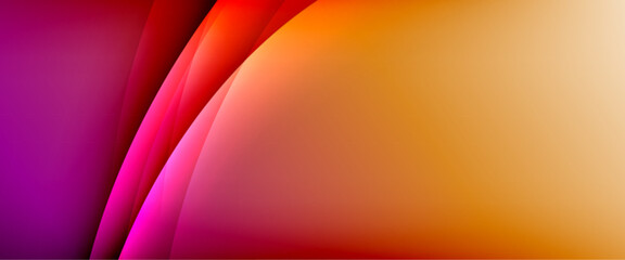 Dynamic flowing waves on gradient color background. Vector illustration For Wallpaper, Banner, Background, Card, Book Illustration, landing page