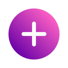Obraz premium add gradient icon