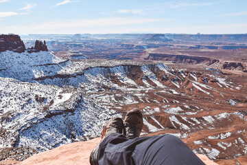 Canyonlands National Park Overlook trail hike.