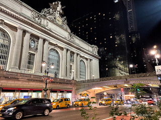 Grand Central Station at night in New York City, New York, USA