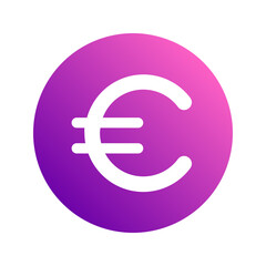 euro gradient icon