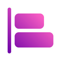 align left gradient icon