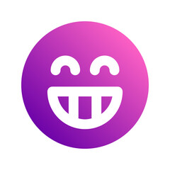 grinning gradient icon