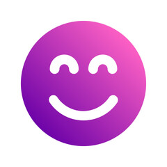 happiness gradient icon