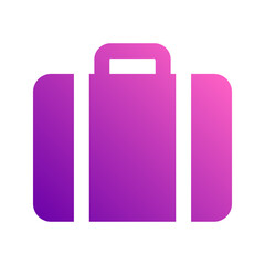 suitcase gradient icon