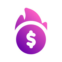 burning gradient icon