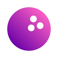 bowling gradient icon