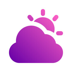 cloudy gradient icon