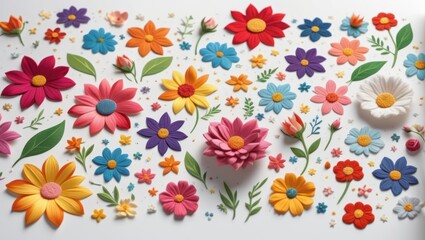 colorful flower patern