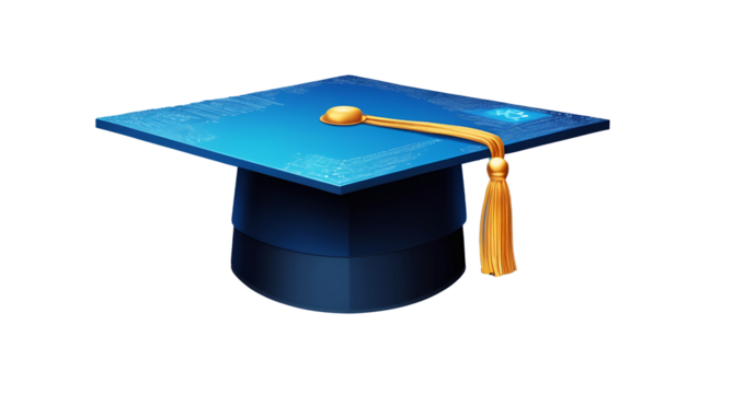 graduation cap and diploma