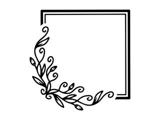 Hand Drawn Flower Sketch Line Art