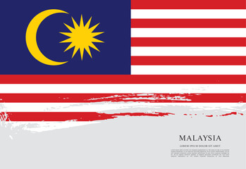 Flag of Malaysia, vector illustration