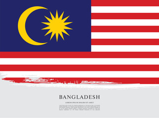 Flag of Malaysia, vector illustration