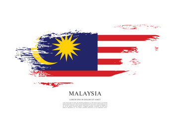 Flag of Malaysia, vector illustration