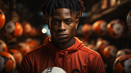 Bold and Beautiful Fashion Models with Serious Expressions and Confident Looks in Dark and Handsome Portraits, generative AI