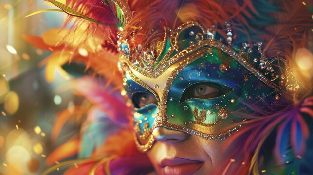 The traditional bright and vibrant colors of carnival hold significant meaning representing joy celebration and the renewal of life.