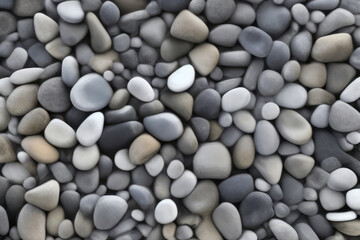 close up of a pile of rocks with the word beach on it. Generative AI.summer concept