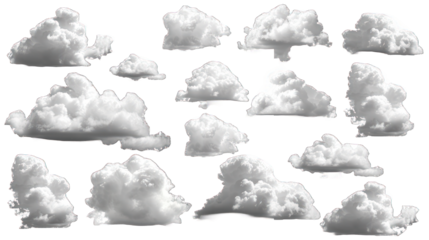 Cloud in the sky isolated on transparent background