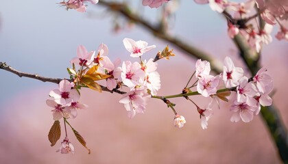 Cherry blossom with pastel background from Sweden nature